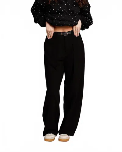 Pistola Eden Pleated Ponte Trouser In Night Out In Black