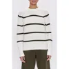 Pistola Edie Raglan Crewneck Sweater In White