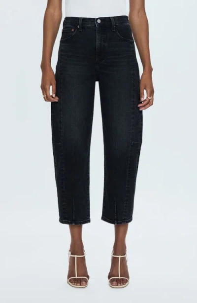 Pistola Eli Ankle Barrel Jeans In Dark Midnight