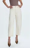 Pistola Eli High Rise Arched Leg Jean In Ecru Wash In White