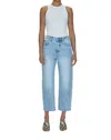Pistola Eli High Rise Arched Leg Jeans In Sun Kissed In Blue