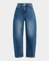 Pistola Ryder High-rise Cuffed Straight Jeans In Augustus