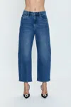 Pistola Eli Ankle Barrel Leg Jeans In Blue