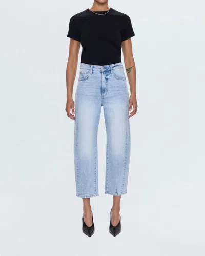 Pistola Eli High Rise Arched Leg Jeans In Sun-kissed In Blue