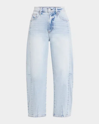 Pistola Eli High-rise Arched-leg Jeans In Sun-kissed