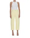 Pistola Eli High Rise Arched Leg In Soft Buttercup In Yellow