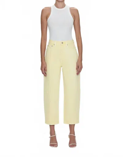 PISTOLA ELI HIGH RISE ARCHED LEG TROUSER IN YELLOW