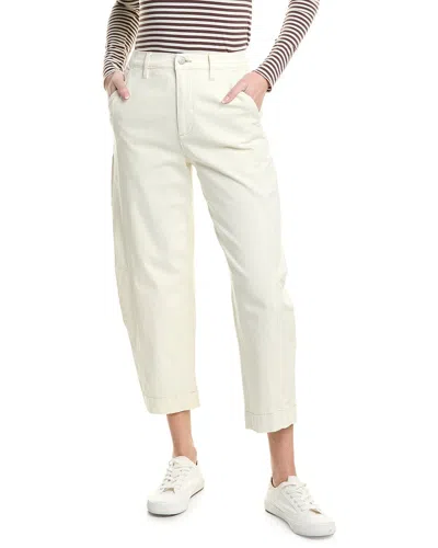 Pistola Eli High-rise Eggshell Arched Leg Jean In White