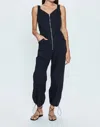 Pistola Viva Parachute Tank Romper In Noir In Black
