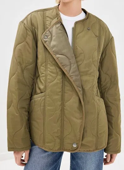Pistola Elva Onion Stitch Puffer Jacket In Admiral In Green