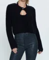 Pistola Emilie One-button Rib Crop Cardigan In Multi