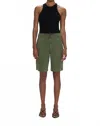 Pistola Etta Curved Shorts In Meadow In Animal Print