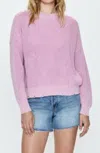 Pistola Eva Shaker Stitch Cotton Crewneck In Multi