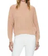 Pistola Eva Distressed Cotton Shaker Stitch Crewneck Sweater In Multi