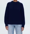 Pistola Eve Mockneck Sweater In Navy In Blue