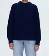 Pistola Eve Sweater Top In Navy