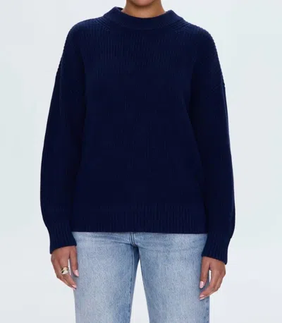 Pistola Eve Sweater Top In Navy