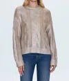 Pistola Everly Cable Sweater In Gilded Castle In Multi