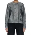 Pistola Everly Foil Accent Cotton Crewneck Sweater In Multi