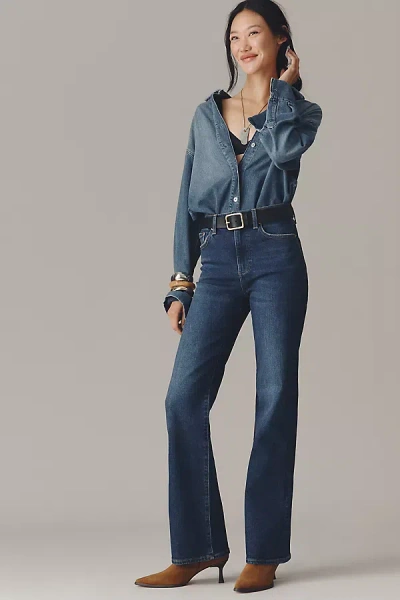 Pistola Evie High-rise Wide-leg Jeans In Blue
