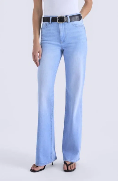 Pistola Evie High Waist Slim Bootcut Jeans In Black