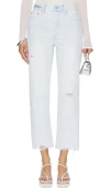 Pistola Charlie High Rise Jeans In Destination Distressed In Blue