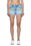 Pistola Gigi Low Rise Cut Off Short In Leisure Distressed In Multi