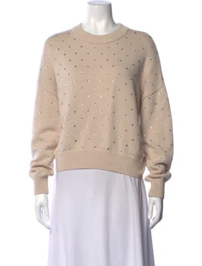 Pre-owned Pistola Graphic Print Crew Neck Sweater In Neutrals