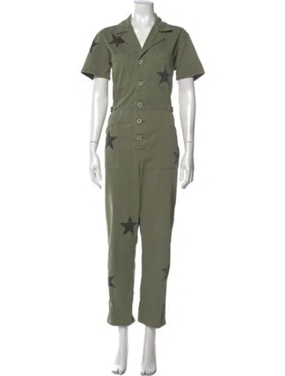 Pre-owned Pistola Graphic Print Jumpsuit In Green