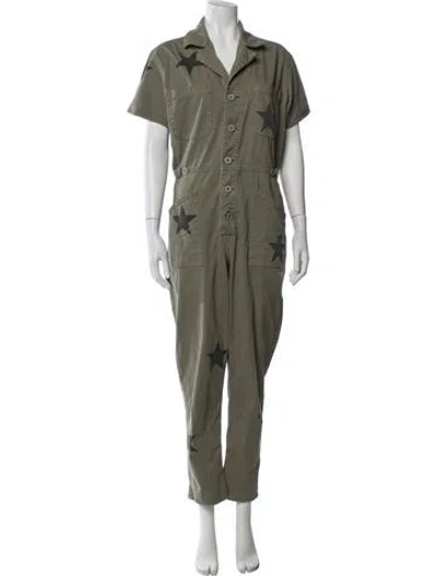 Pre-owned Pistola Graphic Print Jumpsuit In Green