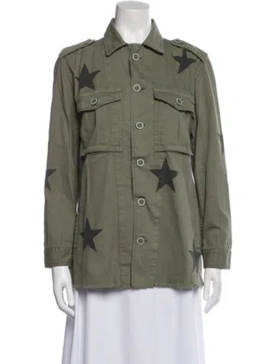 Pre-owned Pistola Graphic Print Utility Jacket W/ Tags In Green