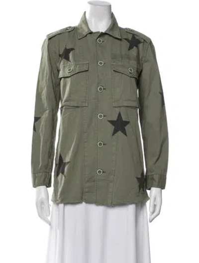 Pre-owned Pistola Graphic Print Utility Jacket W/ Tags In Green
