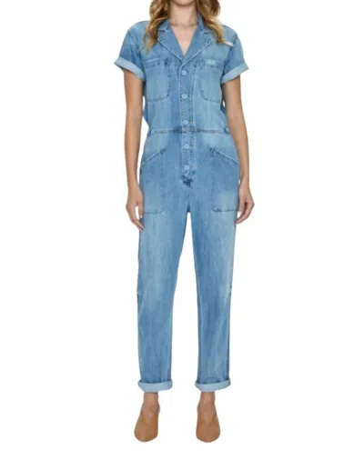 Pistola Grover Denim Jumpsuit In Blue Denim