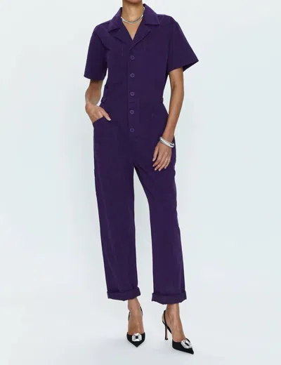 Pistola Grover Short Sleeve Field Suit In Lila Purple In Multi