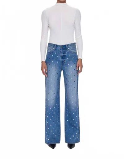 Pistola Hendrix High Rise Baggy Jean In Charmed In Multi