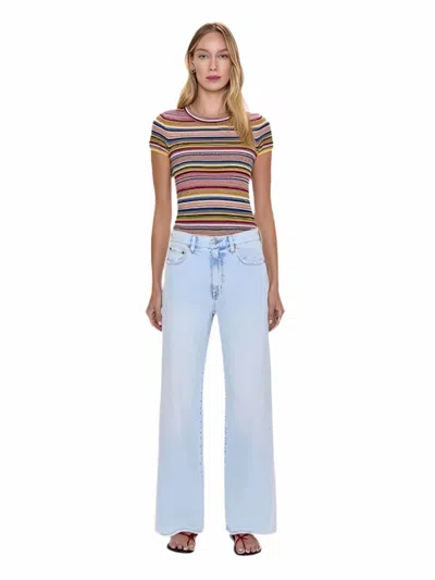 Pistola Hendrix High Rise Relaxed Jeans In Waterfall In Multi