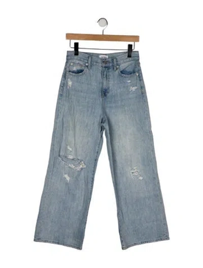 Pre-owned Pistola High-rise Wide Leg Jeans In Blue