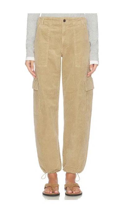 Pistola Honor Utility Corduroy Cargo Pants Camel In Yellow