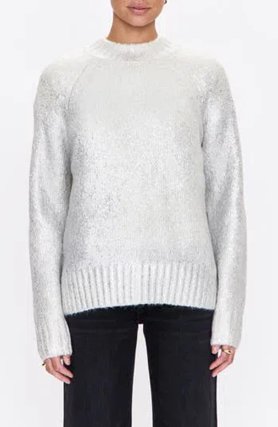 Pistola Ilana Metallic Sweater In White