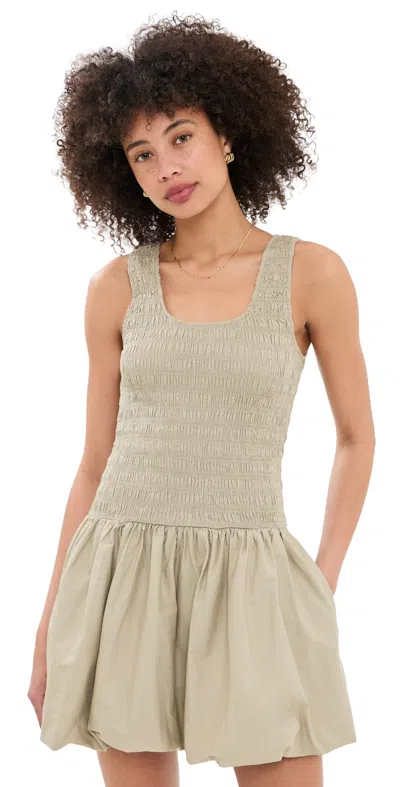 Pistola Ilona Bubble Hem Dress Mist In Neutral