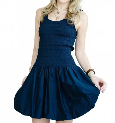 Pistola Ilona Mini Dress In Peacoat In Blue