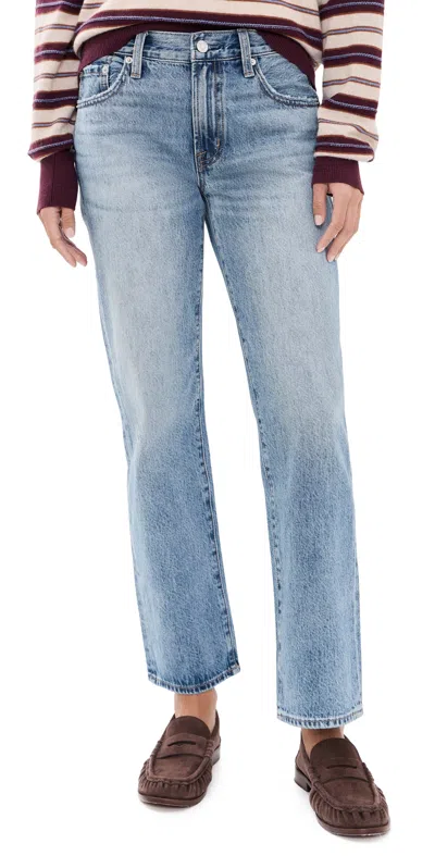Pistola Issa Ankle Relaxed Ankle Straight Jeans Metropolis In Blue