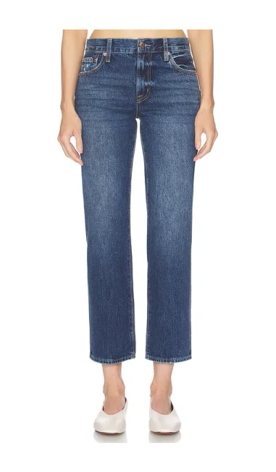 Pistola Issa Mid Rise Ankle Straight Leg Jeans In Mirage