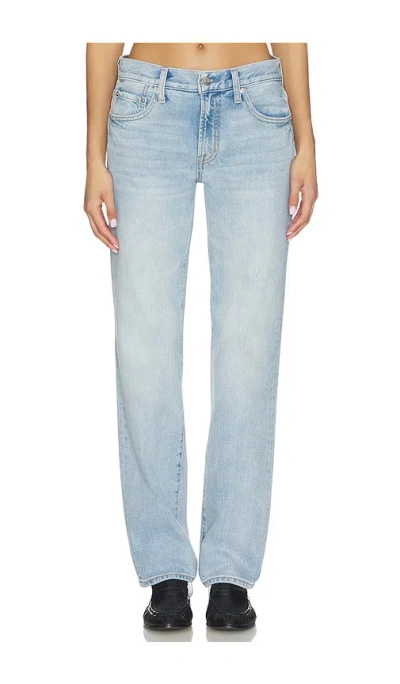 Pistola Issa Mid Relax Straight Jeans In Roadtrip In Blue