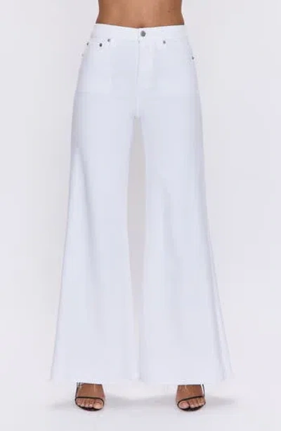 PISTOLA PISTOLA IZZY HIGH WAIST RAW HEM WIDE LEG JEANS