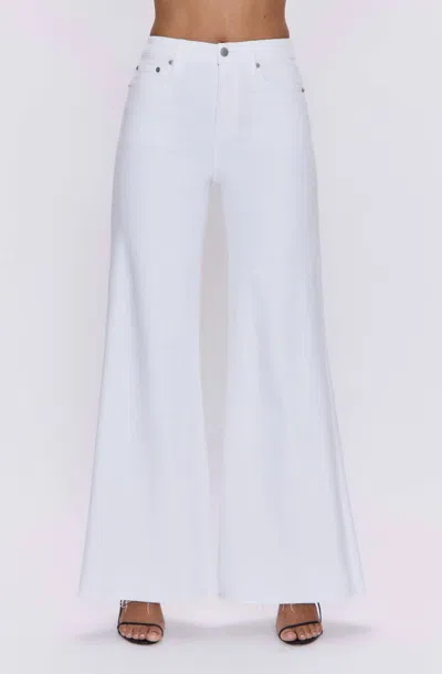 PISTOLA IZZY MID RISE WIDE JEAN IN WHITE
