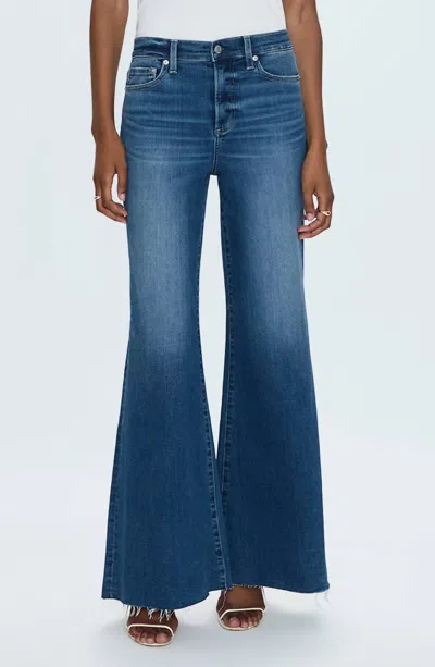 PISTOLA IZZY MID RISE WIDE LEG FLARE JEANS IN STUDY