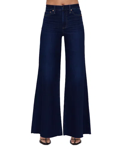 Pistola Izzy Mid Rise Wide Leg Jeans In Tristesse