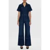 Pistola Jacob Wide Leg Denim Jumpsuit In Alpine