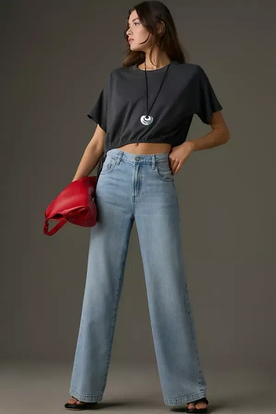 Pistola Jaden Low-rise Wide-leg Jeans In Blue